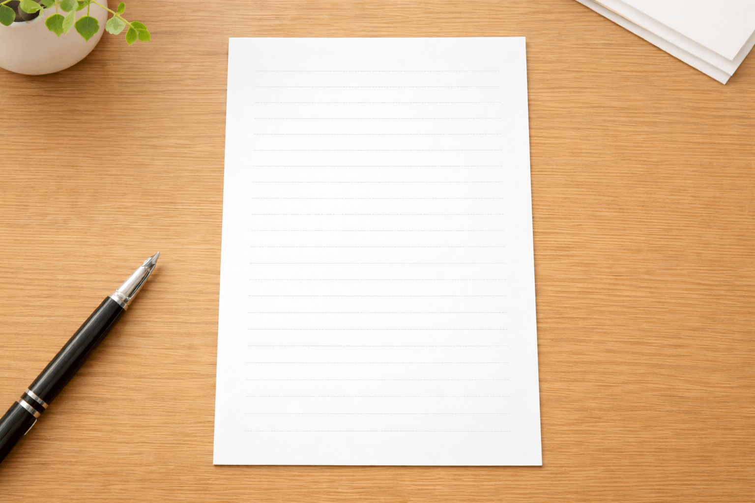 ２－１　便箋を買ってくる